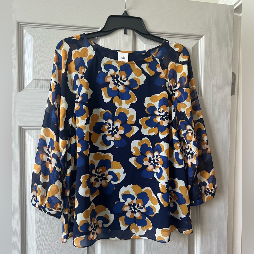Cabi Floral Blouse